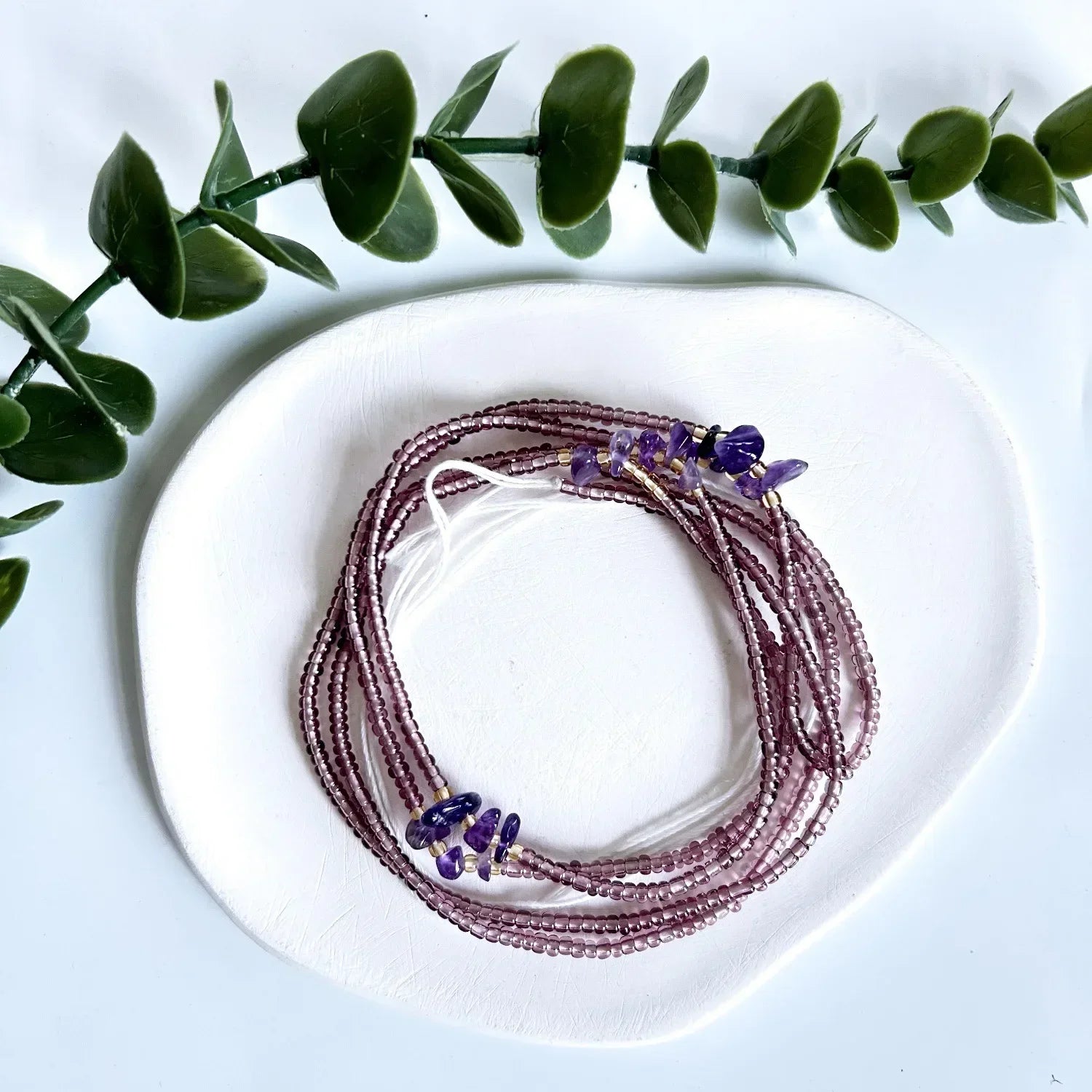 Bohemian 4mm Beads Waist Chain – Handmade Belly Necklace