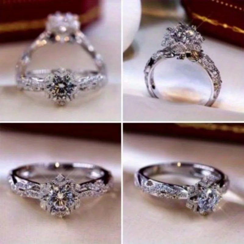 Sterling Silver Vintage Faceted Multifunctional Women’s Ring