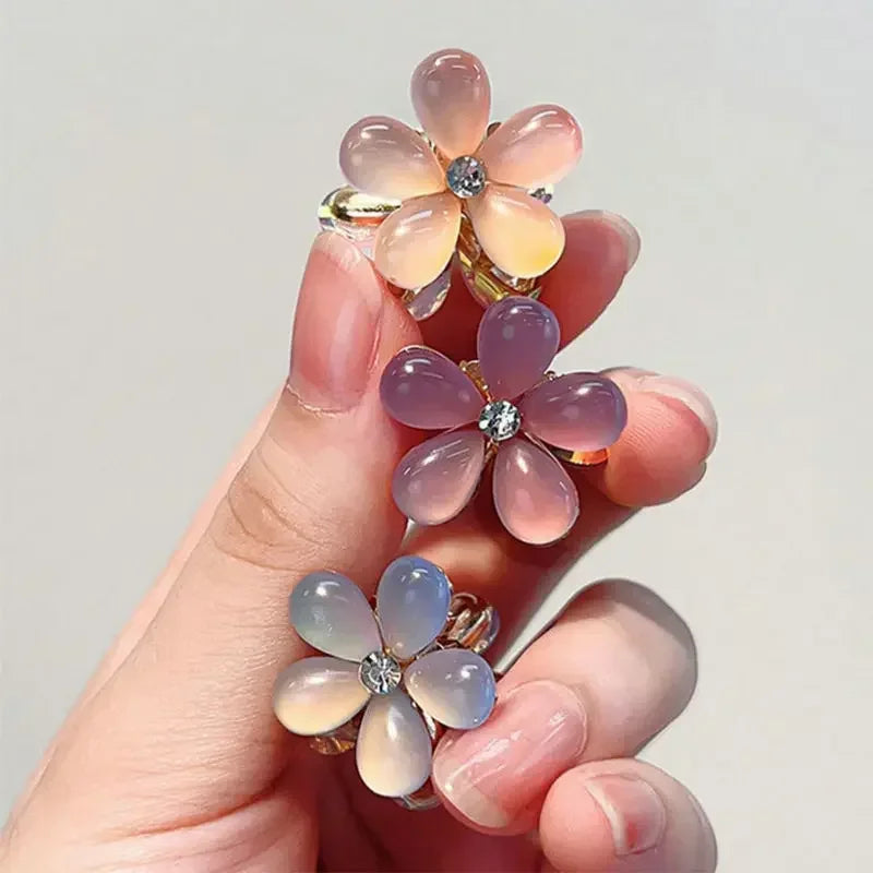 1/10pcs Cute Mini Flower Hairclip Claws