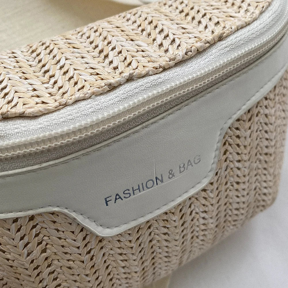 Women’s Summer Straw Chest Crossbody Bag