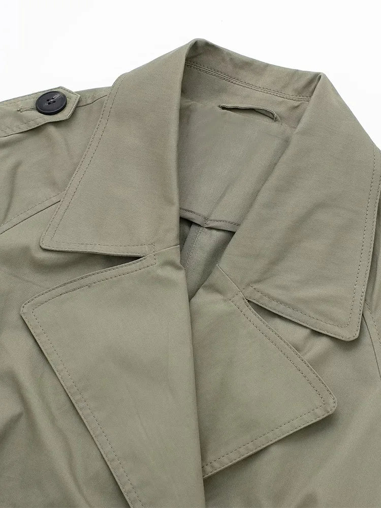 Willshela Women’s Double-Breasted Belted Trench Coat