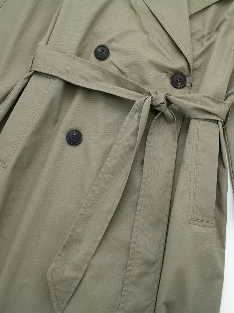 Willshela Women’s Double-Breasted Belted Trench Coat