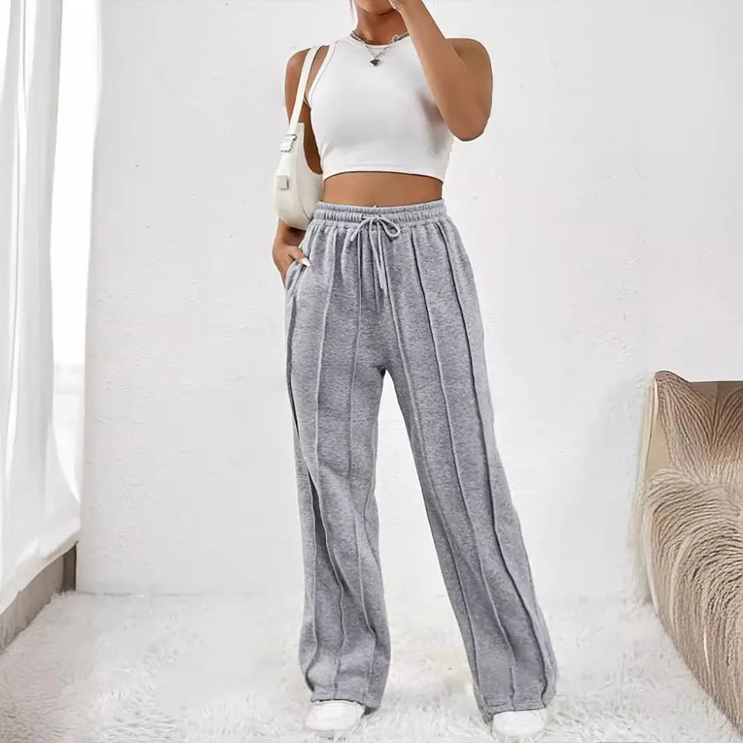 Women’s Streetwear Sweatpants – High Waist Loose Joggers