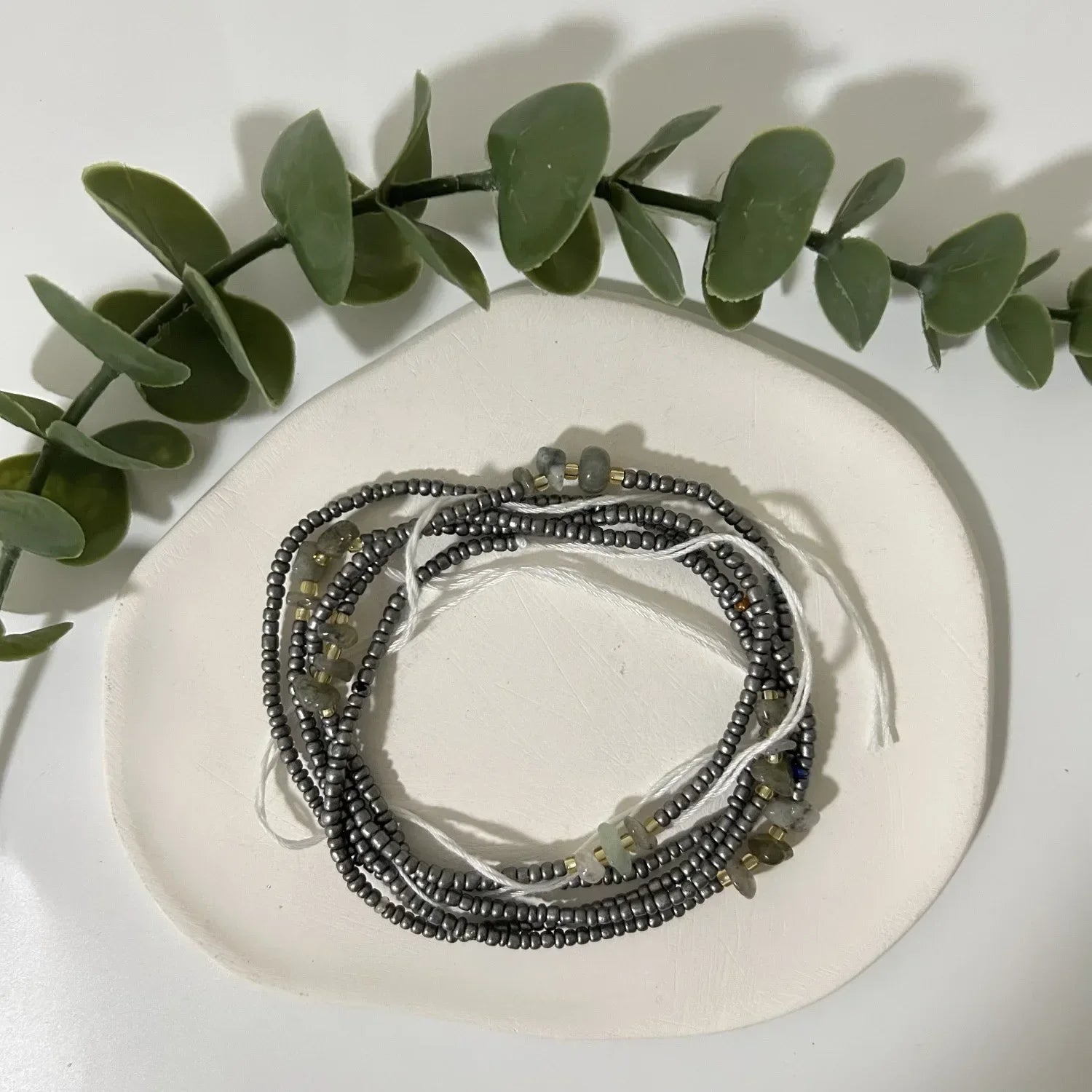 Bohemian 4mm Beads Waist Chain – Handmade Belly Necklace