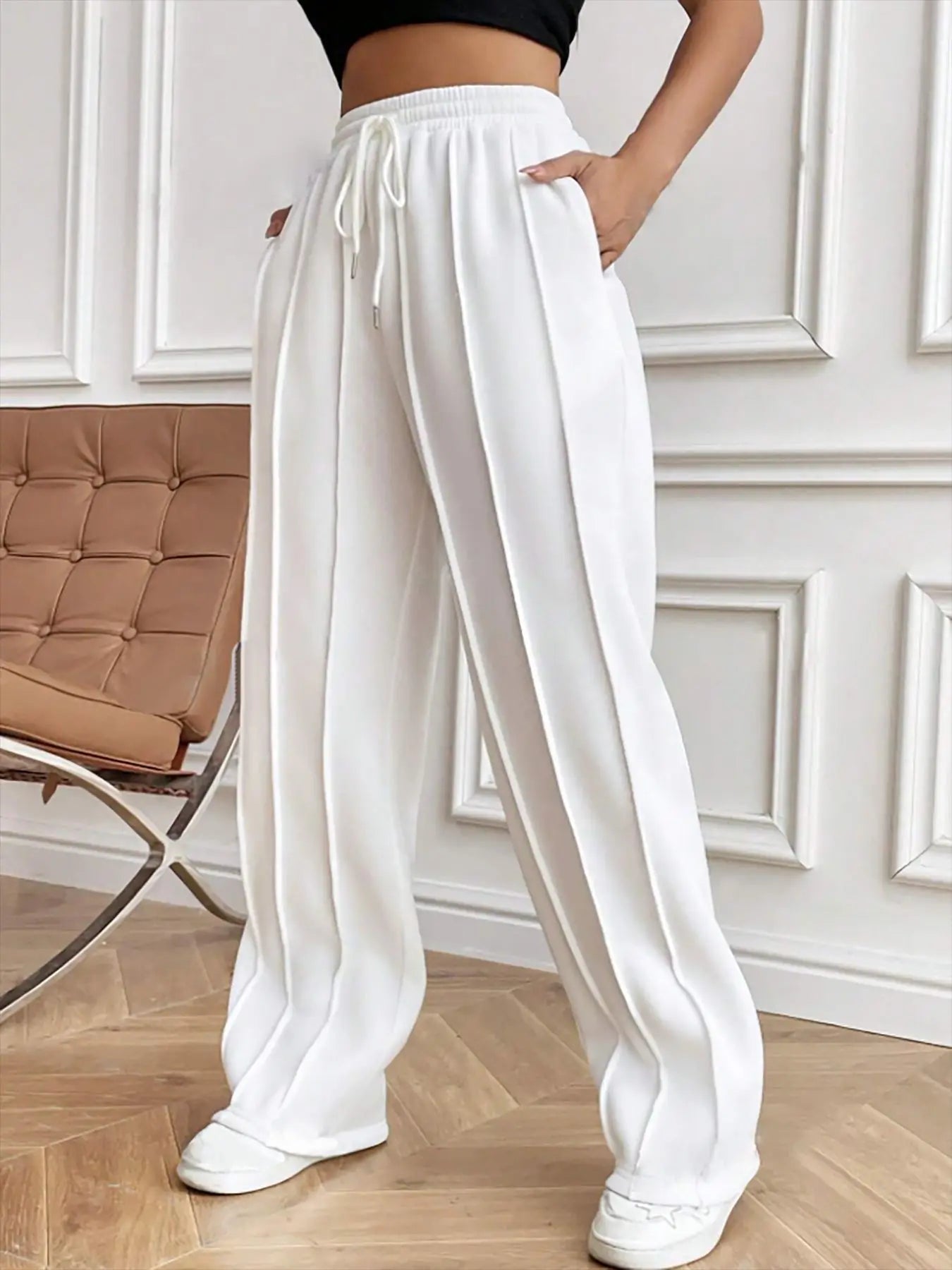 Women’s Streetwear Sweatpants – High Waist Loose Joggers